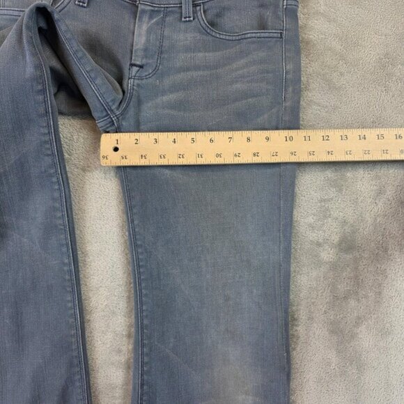 7 For All Mankind Jeans Womens 30 Blue Low Rise Ginger Flare Stretch Denim Pants - Picture 14 of 16